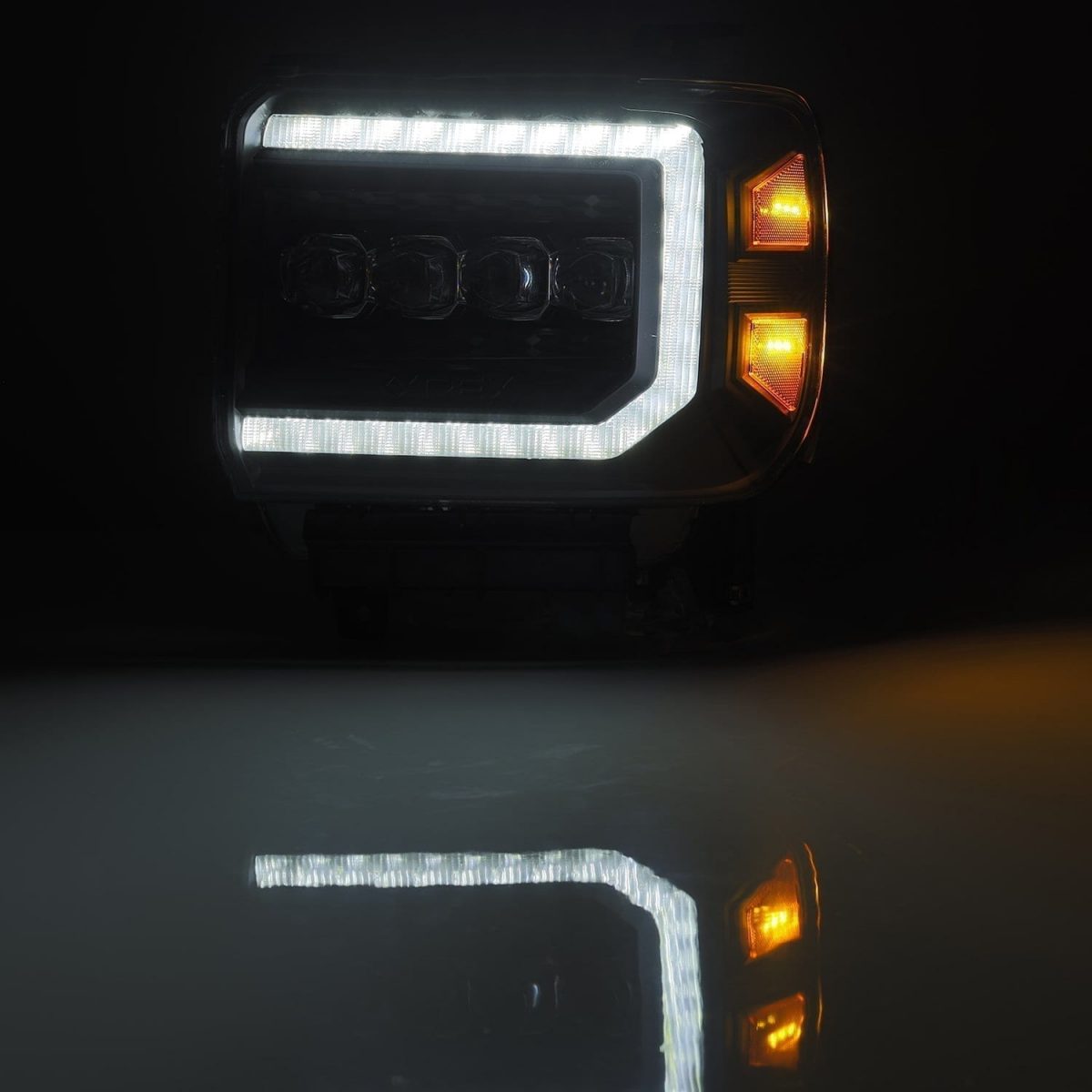 14-18 GMC Sierra NOVA Series LED Projector Headlights - Black Housing Upgrade for Improved Night Visibility - Perfect for Off-Roading & Night Driving