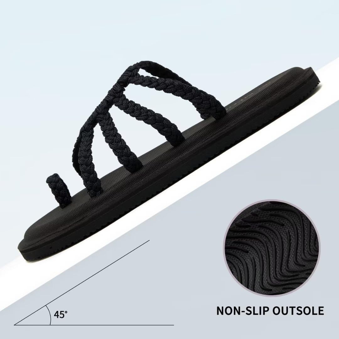 Megnya Women's Yoga Mat Flip Flops - Comfortable Foam Walking Sandals | Lightweight Flexible Slippers for Beach, Pool, Travel & Outdoor Activities | Perfect for Yoga, Vacation & Relaxation