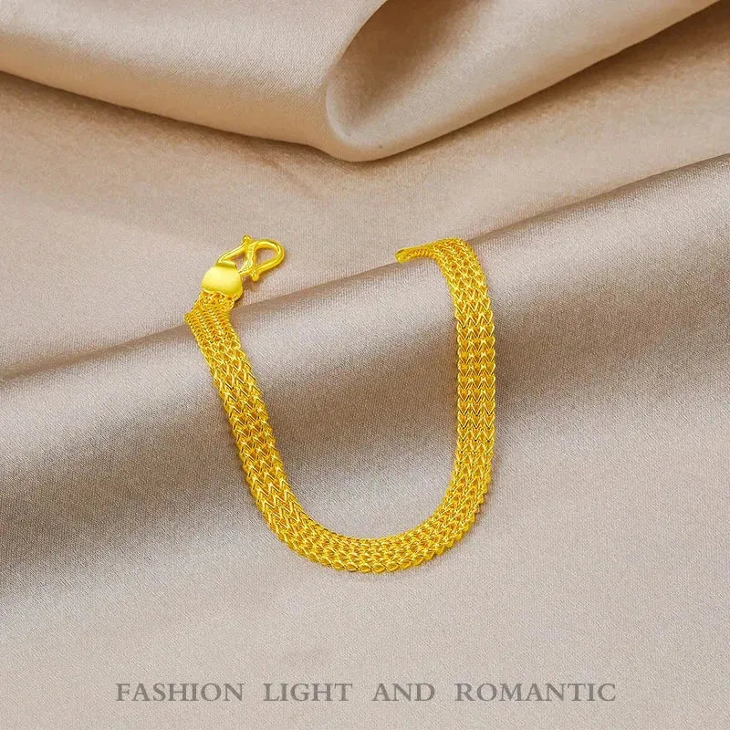 24K Pure Gold Bracelet 999 Solid Gold Bangle - Elegant Butterfly Design, Romantic & Classic Jewelry for Women | Perfect for Gifts, Anniversaries & Special Occasions | 2023 Trendy Collection