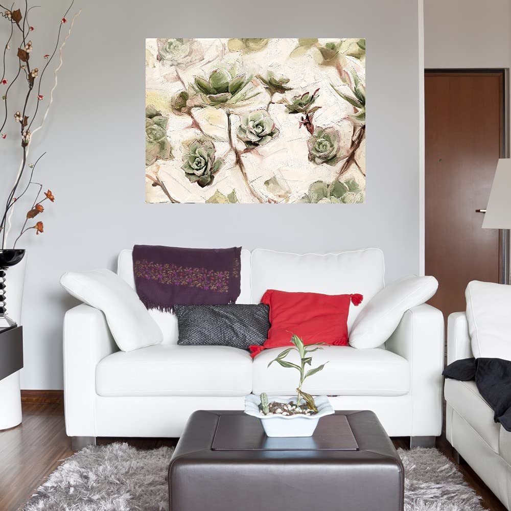 Green Prince Fine Art Canvas Wall Decor - Hand Painted by Artist Studio Arts - Ready to Hang 46x35 Inches - Perfect for Living Room, Bedroom, Office & More - Elegant Home & Commercial Interior Design