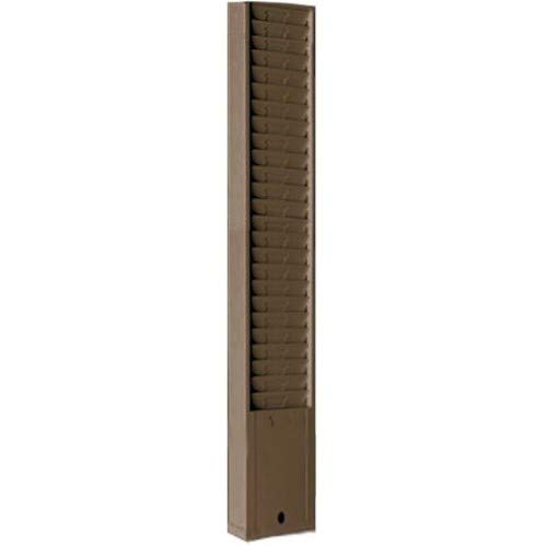 Endure Model 168 Steel Wall Mounted Time Card Rack - 25 Pocket Gray Time Sheet Organizer for Office, Factory & Warehouse Use