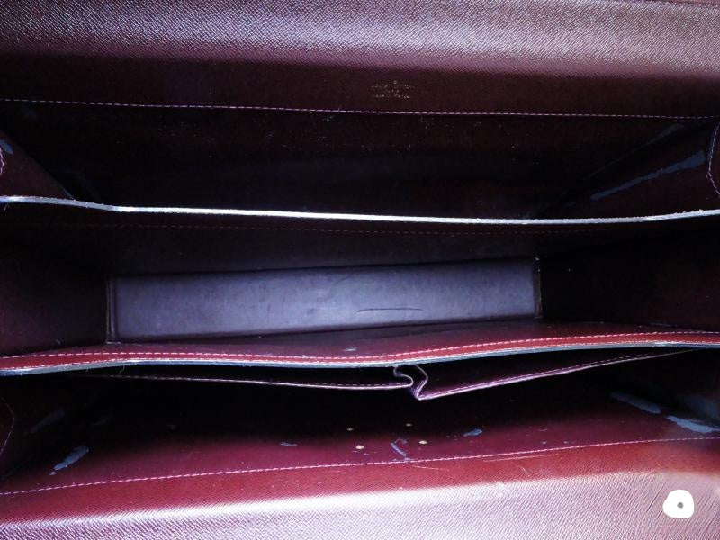 Authentic Pre-Owned Louis Vuitton Taiga Acajou Pilot Case M30026 - Genuine Leather Document Holder for Business & Travel - Perfect for Professionals & Luxury Collectors