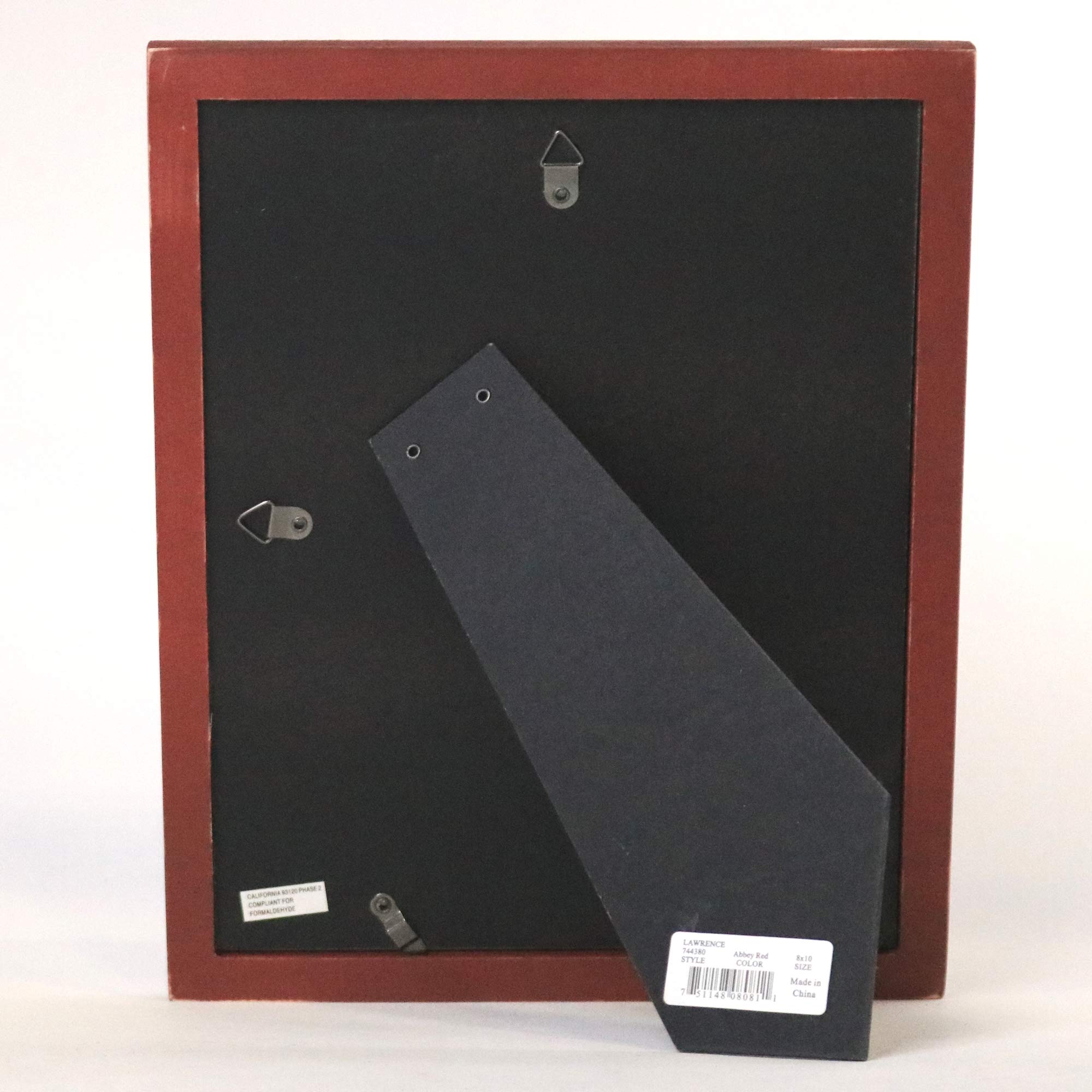 Lawrence Frames Abbey 8x10 Picture Frame in Brick Red - Perfect for Home Decor, Office Display, and Gift Giving