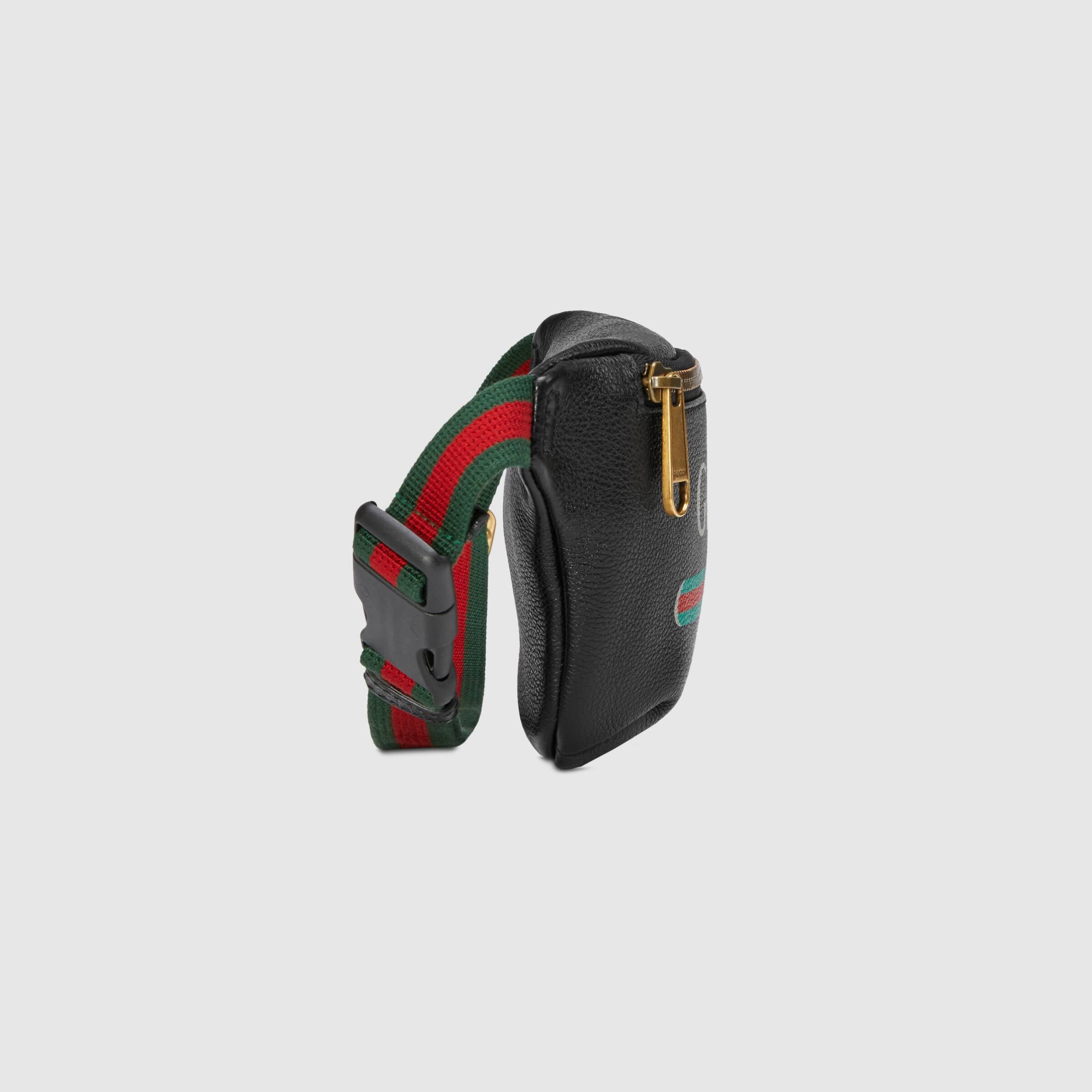 Gucci Print Small Belt Bag Black - Stylish Waist Pack for Women, Men | Perfect for Travel, Concerts & Everyday Use