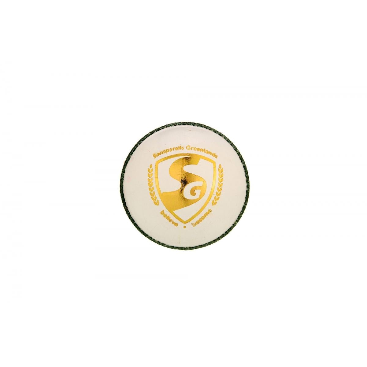 SG Test LE White Cricket Ball - Premium Leather Cricket Ball for Professional Matches & Training - Perfect for Outdoor Sports & Cricket Enthusiasts