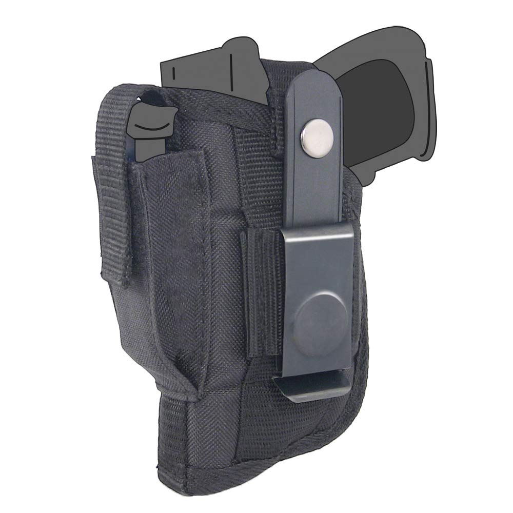 Ruger LC9S Belt Side Holster with Viridian Laser - Concealed Carry & Tactical Use for Outdoor, Hunting, and Self Defense