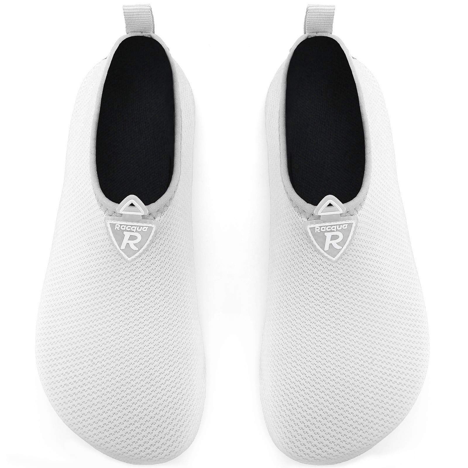 Racqua Barefoot Water Shoes for Men & Women - Quick Dry Beach Swim Shoes for Yoga, Aqua Socks - Perfect for Swimming, Surfing, Beach Walking & Water Sports