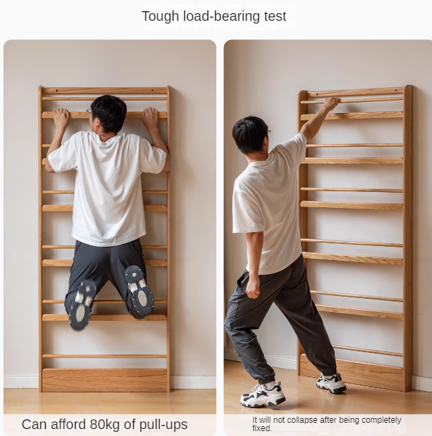 Solid Oak Wood Wall-Mounted Ultra-Thin Bookshelf - Modern Floating Shelf for Living Room, Bedroom, or Office Storage & Display