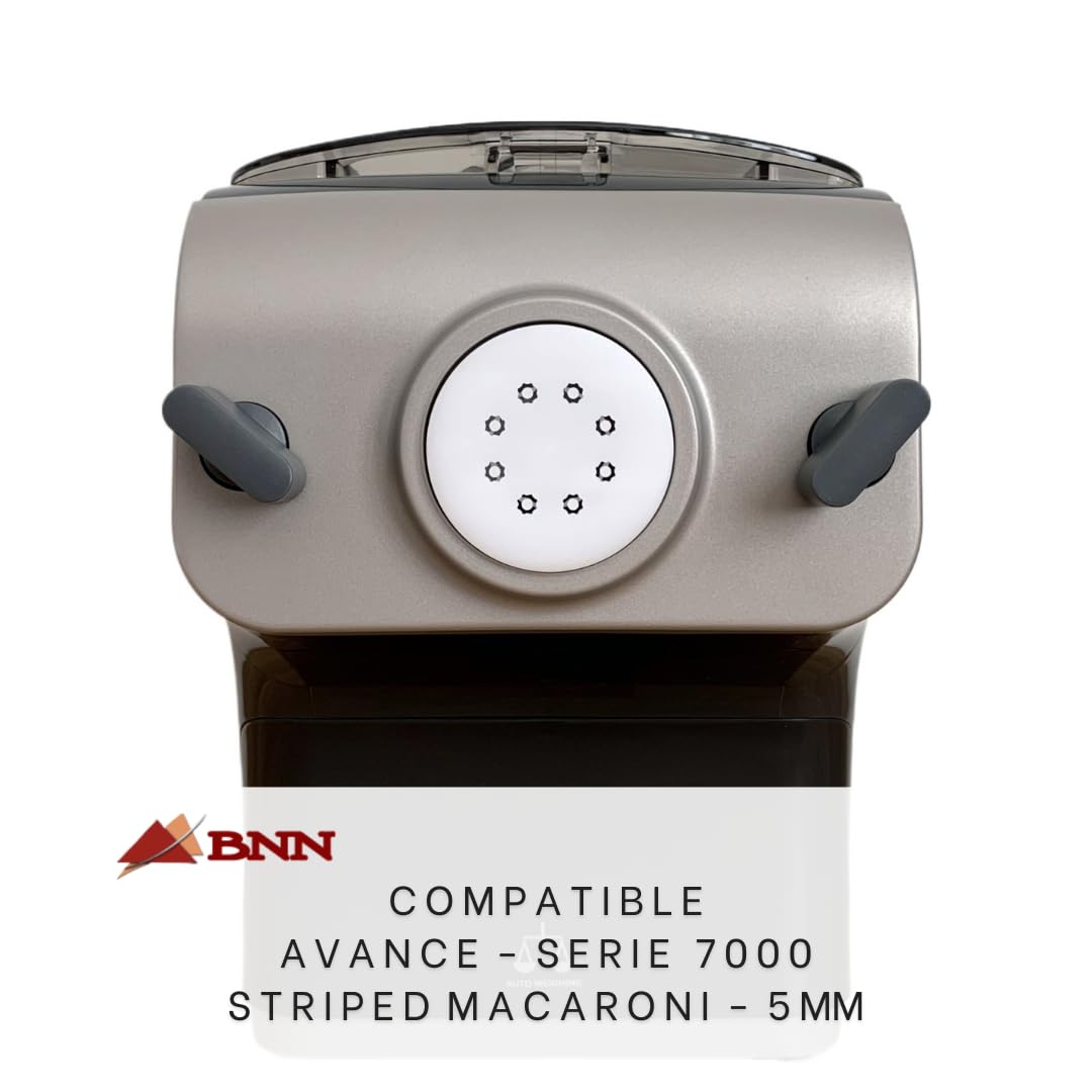 BNN Macaroni Rigate Pasta Disc - 5mm (AMMACR05) Compatible with Philips Pasta Maker | Perfect for Homemade Italian Pasta, Family Dinners & Restaurant-Style Meals