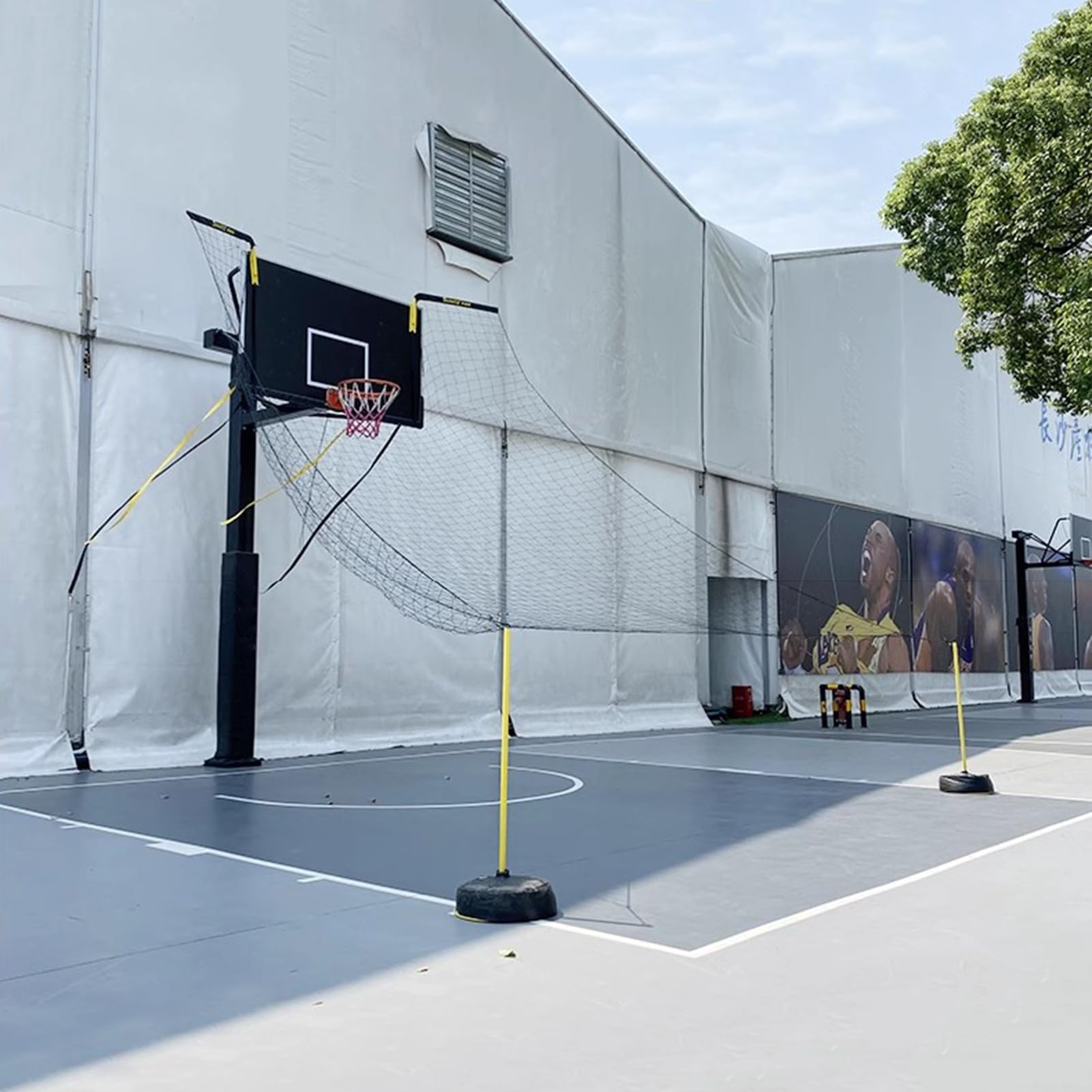 Best Basketball Rebounder Trainer - Heavy Duty Outdoor Basketball Shooting Return System for Hoop Practice | Perfect for Solo Drills, Backyard Training & Skill Development