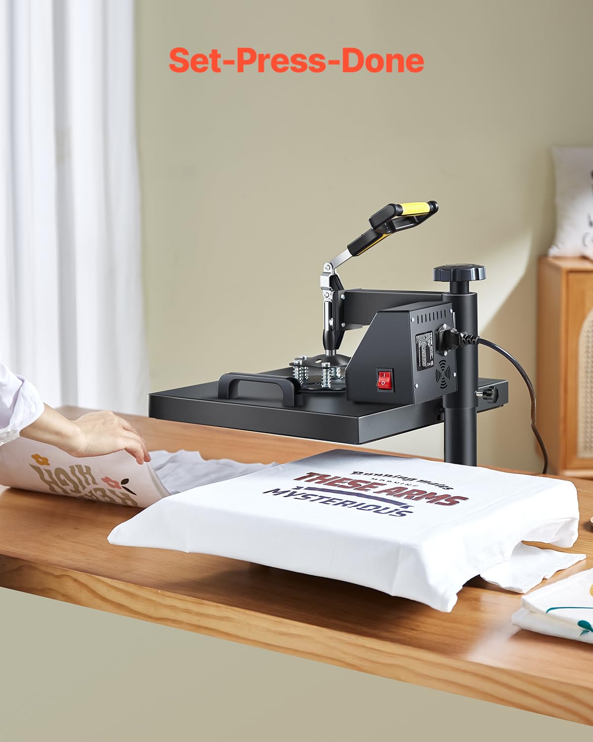 VEVOR 2 in 1 Digital Heat Press Machine 15x15 Inch - Professional Swing Away T-Shirt & Hat Heat Press for Sublimation, Vinyl & Heat Transfer - Perfect for DIY Crafts, Custom Apparel & Small Business Printing