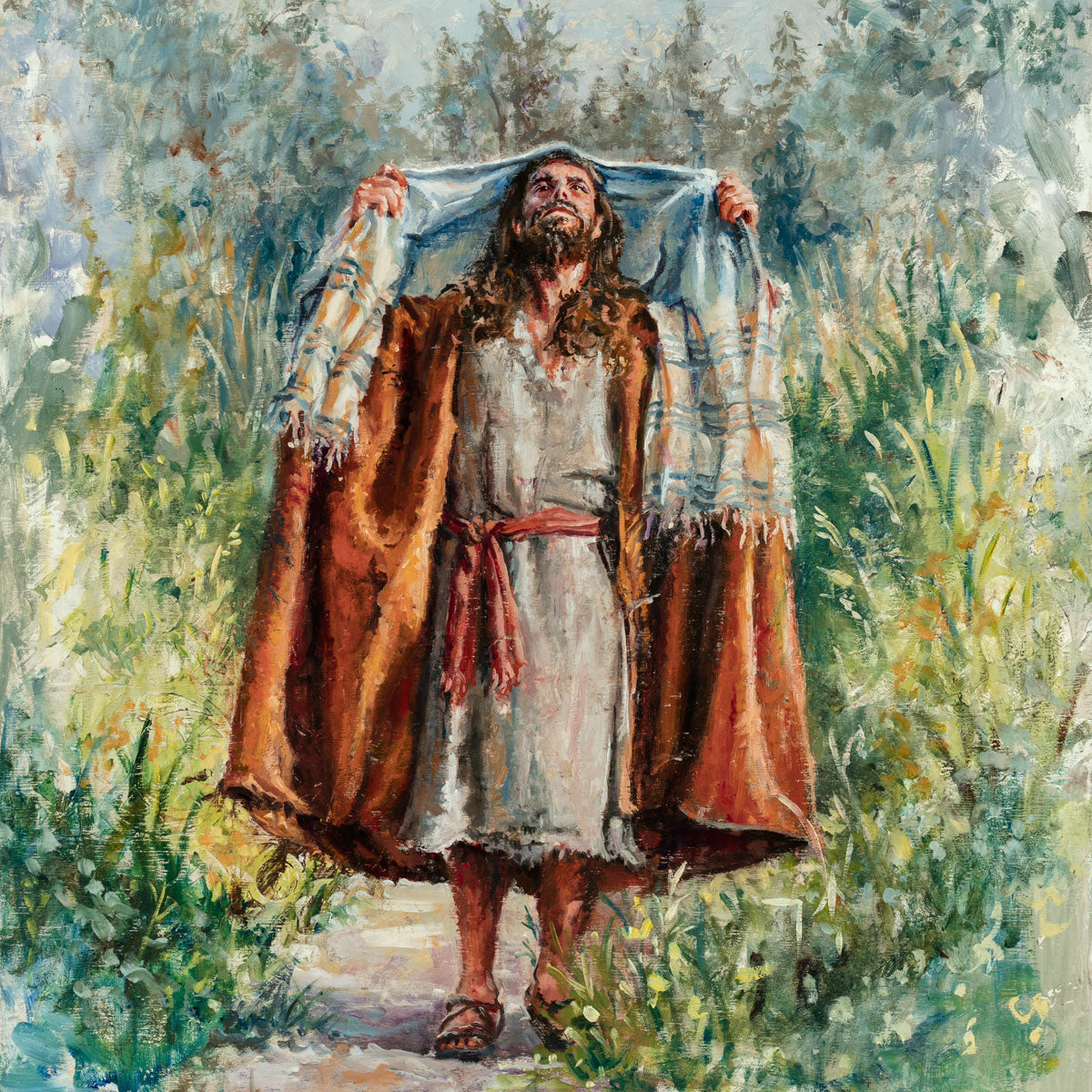 Jesus in the Wilderness - Religious Wall Art for Home & Church Decor - Inspirational Christian Gift for Prayer & Meditation Spaces