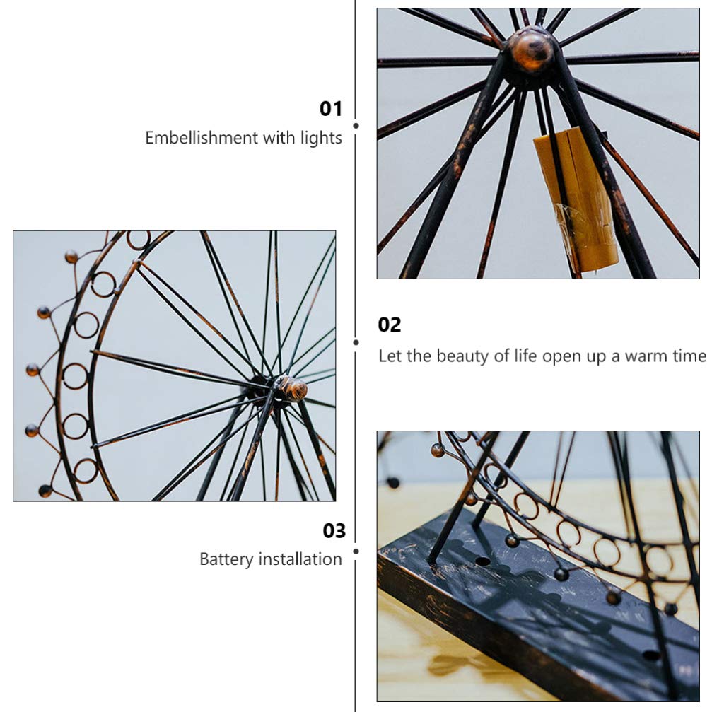 1 Piece Ferris Wheel Night Light - LED Decorative Scene Layout Modeling Light for Bedroom, Kids Room & Home Decor | Minimalist Novelty Night Light for Relaxing Ambiance