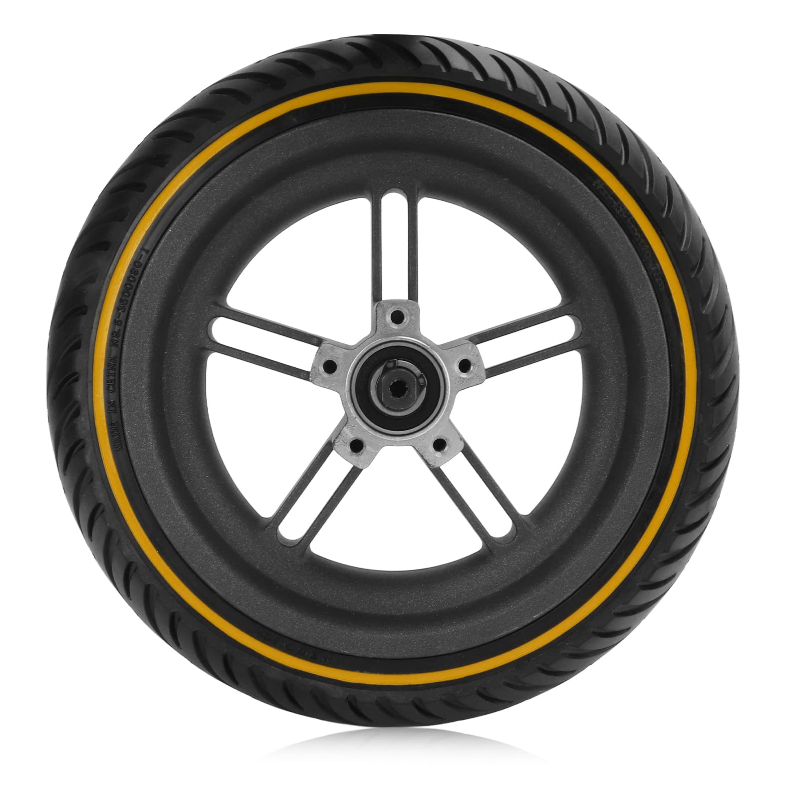 SPYMINNPOO Electric Scooter Rear Tire - Rubber Tire with Aluminum Alloy Hub Replacement for Xiaomi M365 1S Lite - Perfect for Commuting & Urban Travel