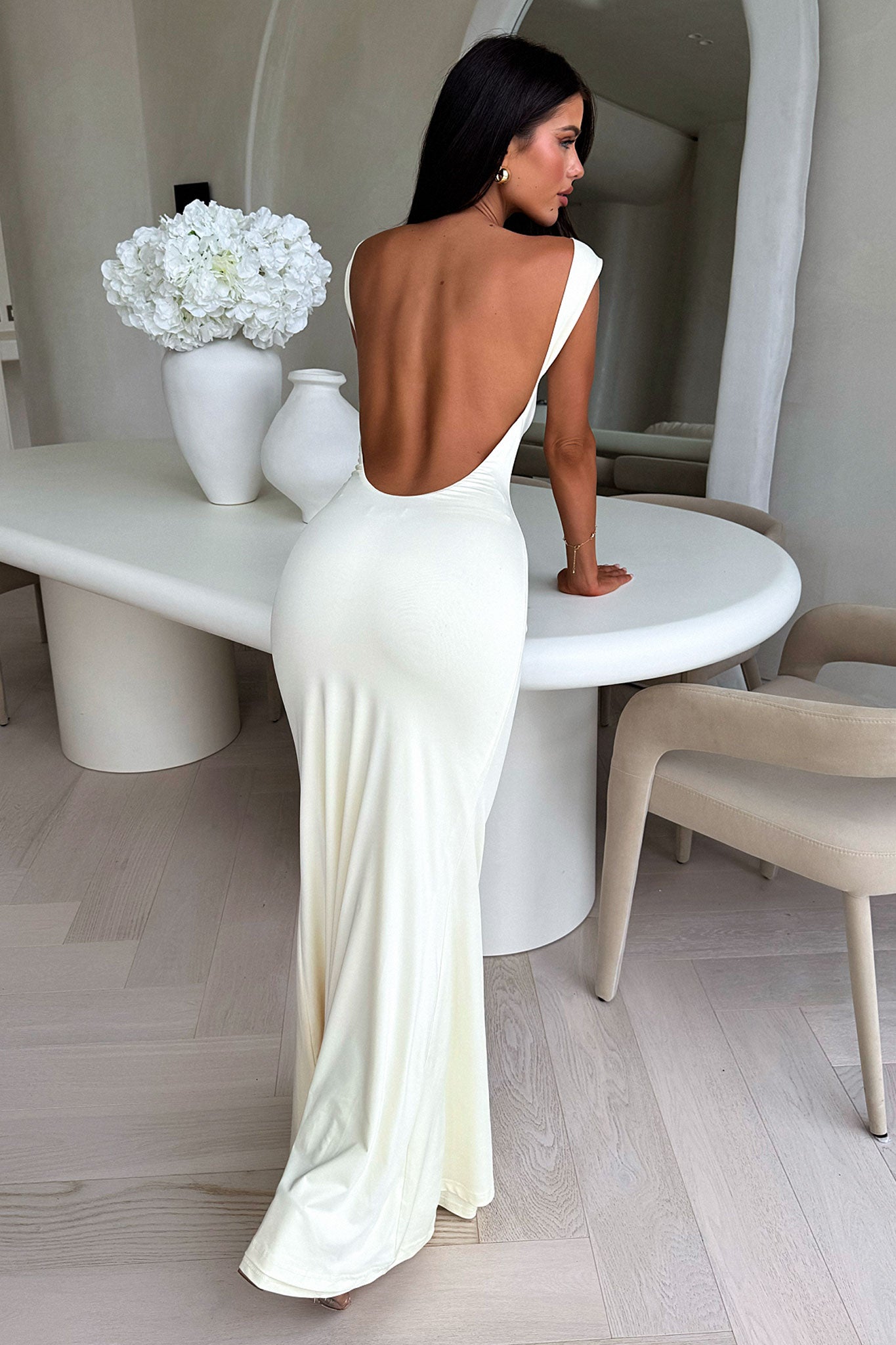 Elegant Elai Open Back Maxi Dress for Women - Flowy Summer Yellow Boho Beach Dress | Perfect for Vacations, Weddings & Outdoor Parties