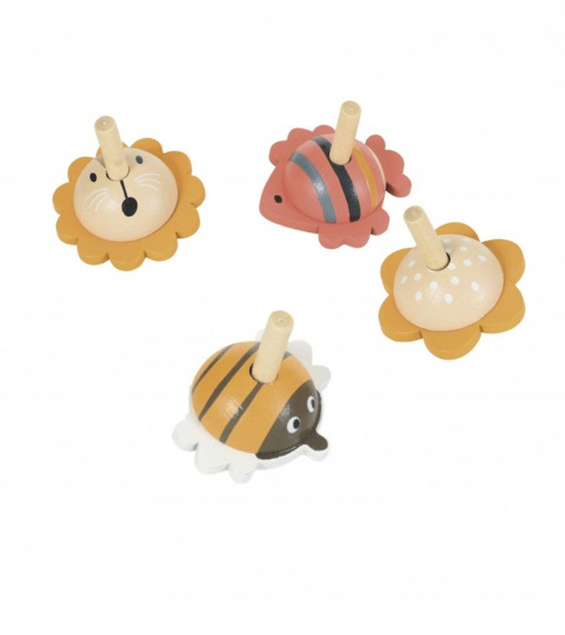 Handmade Wooden Spinning Top Toy - Natural Wood Eco-Friendly Kids Gift for Stress Relief & Fun - Perfect for Birthday Parties, Classroom Rewards, and Family Game Nights