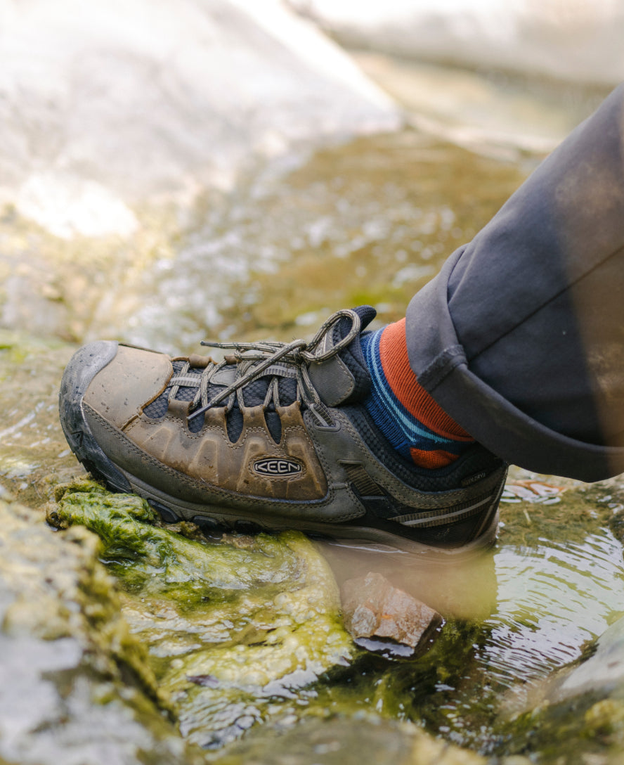 Men's KEEN Targhee III Waterproof Hiking Boots - Black Olive/Golden Brown | All-Terrain Outdoor Shoes for Trekking & Backpacking