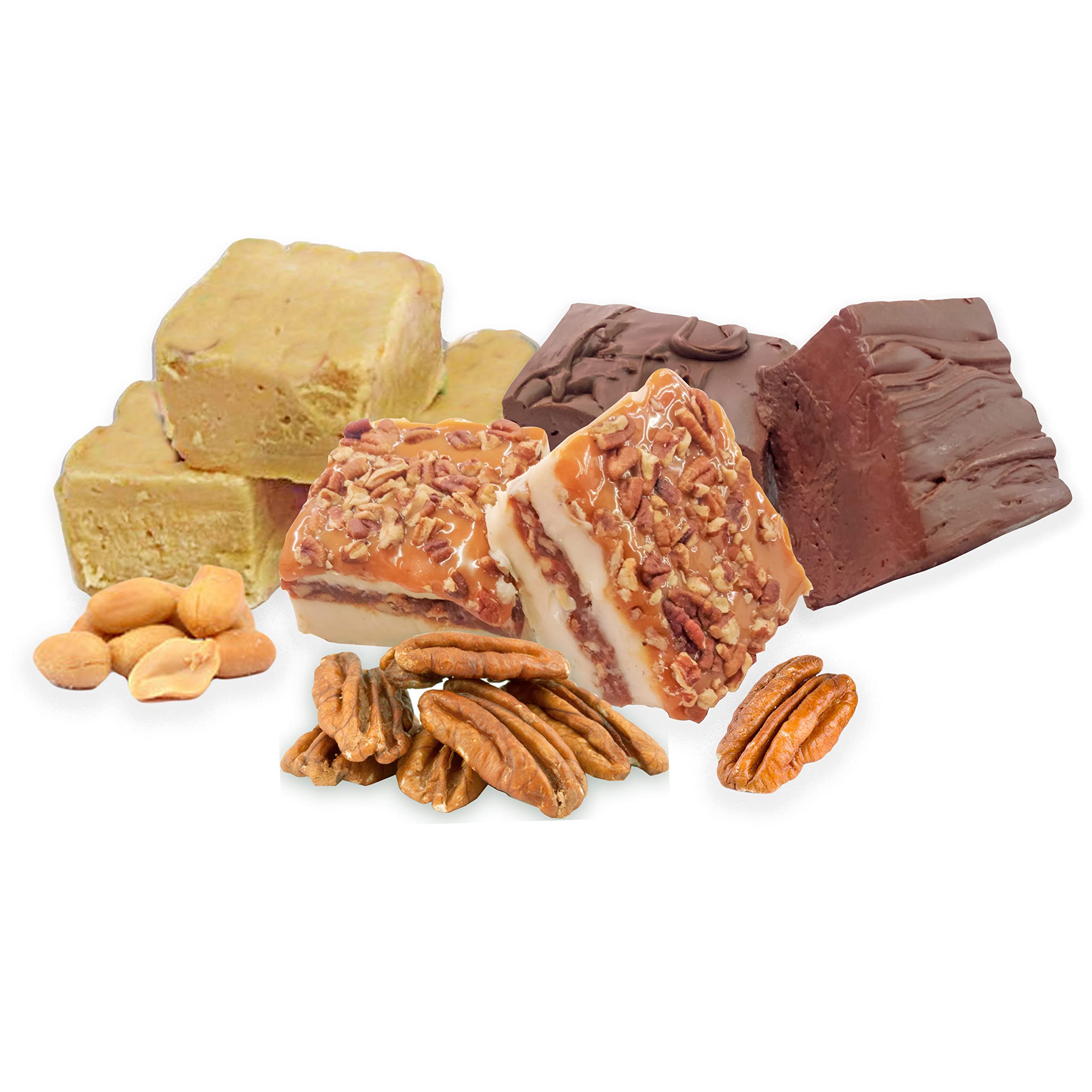 Delicious Homemade Creamy Fudge - 24oz Gift Box (3 Flavor Variety Pack) | Perfect for Holidays, Parties & Sweet Treat Gifts