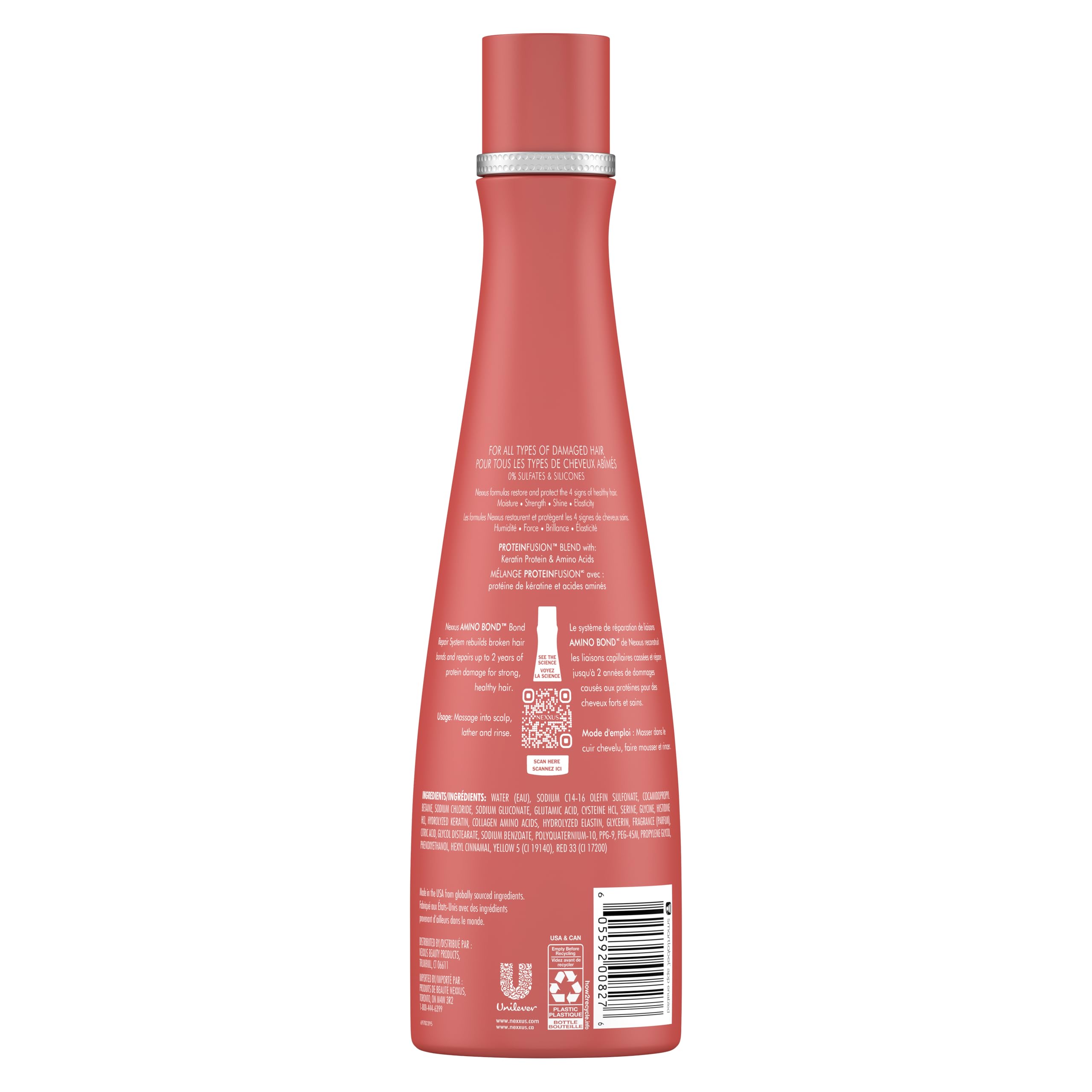 Nexxus Bond Repair Shampoo, Conditioner & Treatment Bundle - 3 Piece Set with Keratin Protein & Amino Acids for Damaged Hair - Salon Quality Hair Care for Dry, Frizzy, Color-Treated & Chemically Processed Hair - Perfect for Daily Use & Professional Salon Results at Home