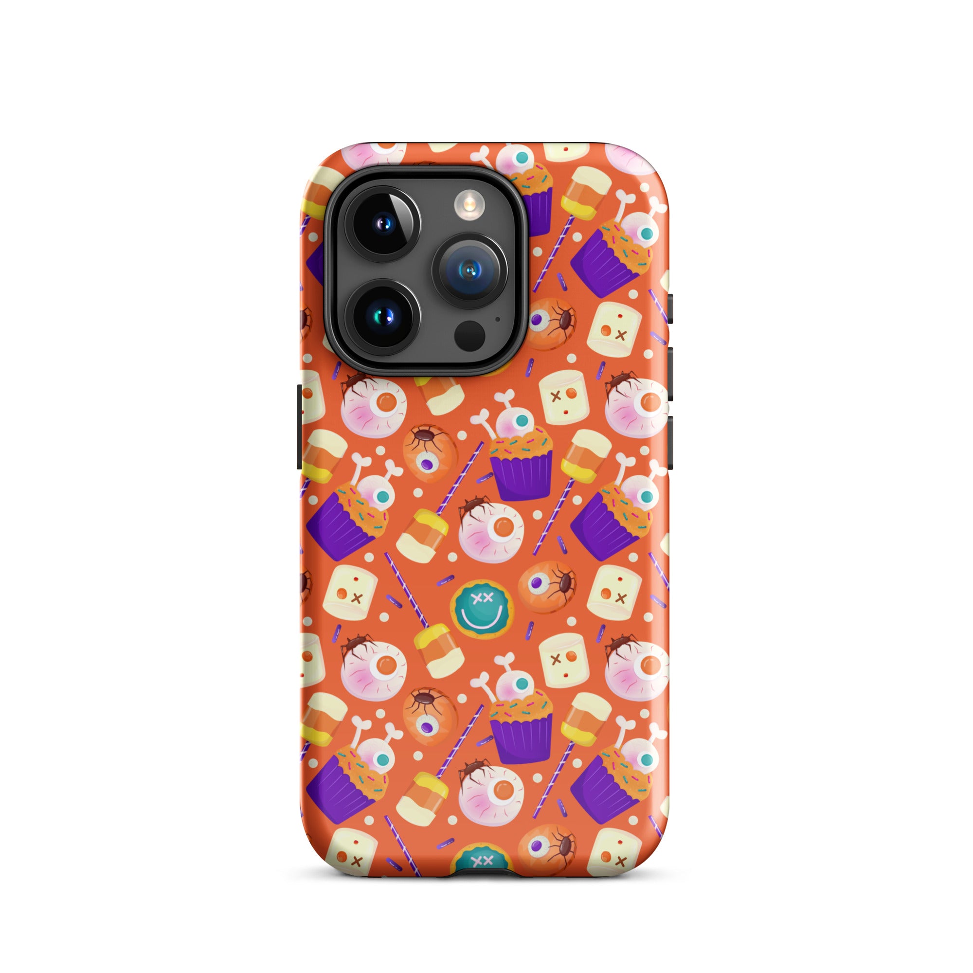 Halloween Trick or Treat Premium Shockproof iPhone Case - Cute Pumpkin Design for iPhone 14/13/12 Pro Max - Perfect for Halloween Parties, Costume Events & Spooky Decorations