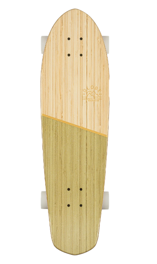 Globe Big Blazer 32 Inch Bamboo and Olive Cruiser Skateboard - Perfect for Commuting, Campus Riding & Street Cruising