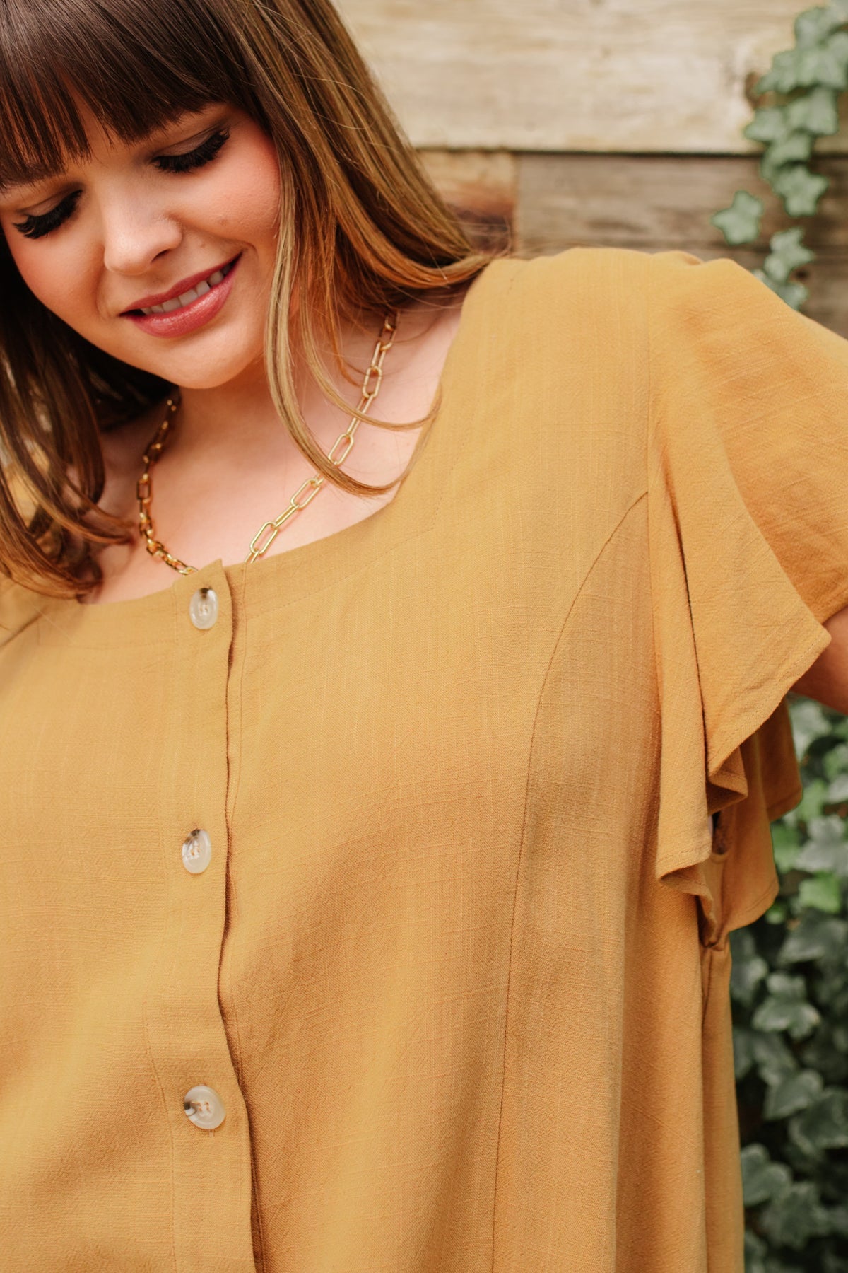 Envy Me Women's Fashion Top in Taupe - Chic Casual Blouse for Work, Date Night & Everyday Wear