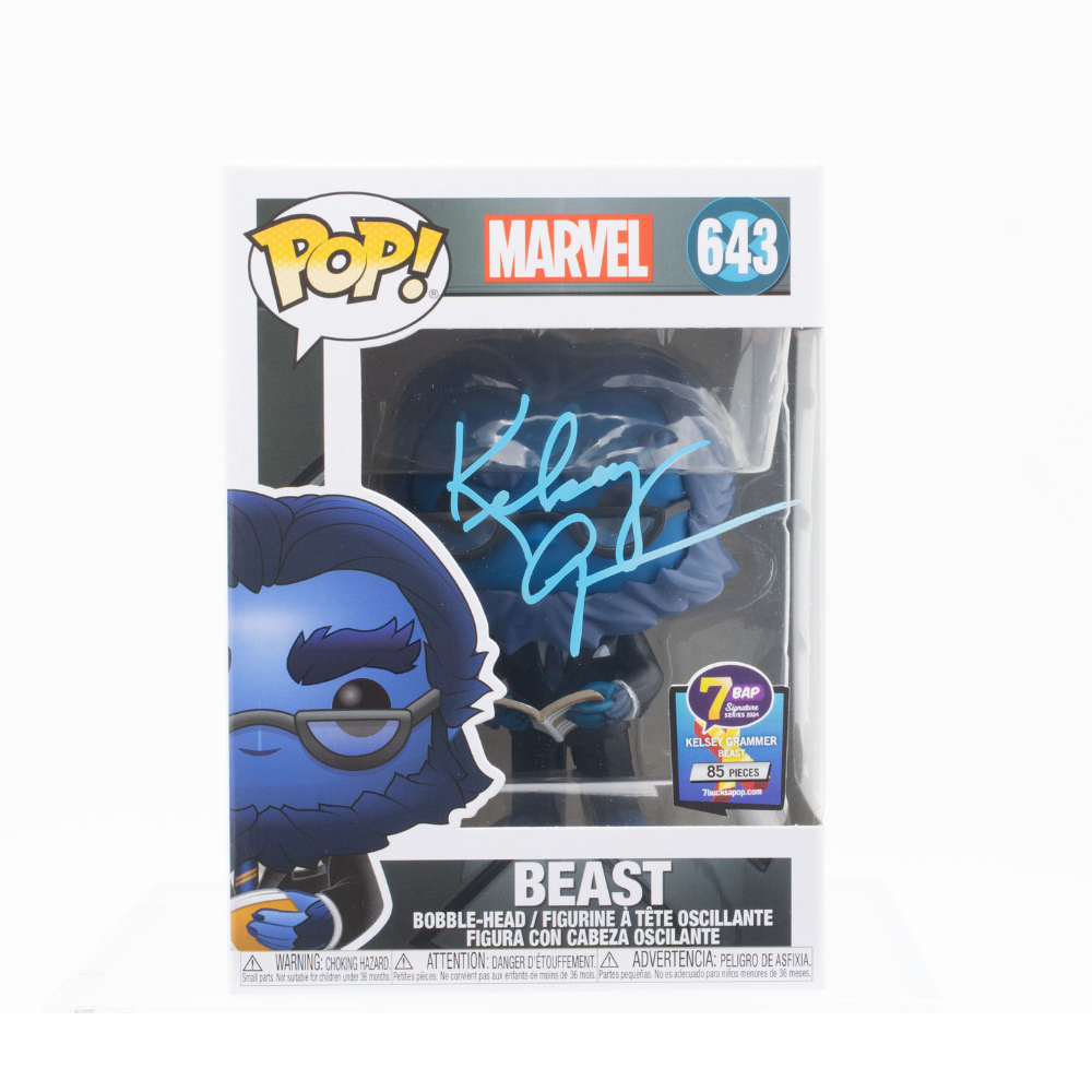 Kelsey Grammer Autographed Pop! Vinyl Figure - Beast from X-Men Movies, Limited Edition 643/85 - Perfect for Marvel Collectors & X-Men Fans Display