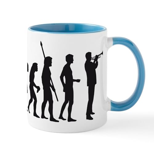 White/Blue Inside - Evolution Trumpet Player Mug