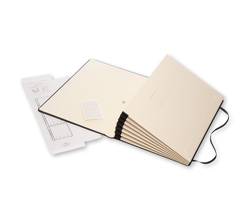 Moleskine Professional Portfolio A4 Hard Cover Notebook - Premium Leather Journal for Business, Meetings & Office Use