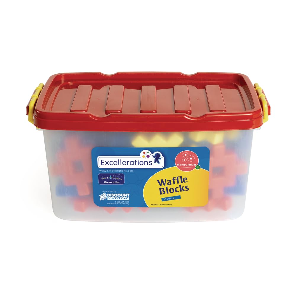 Excellerations STEM Building Blocks for Kids Ages 18 Months+ | Construction Toys for Preschool Learning | 3.75