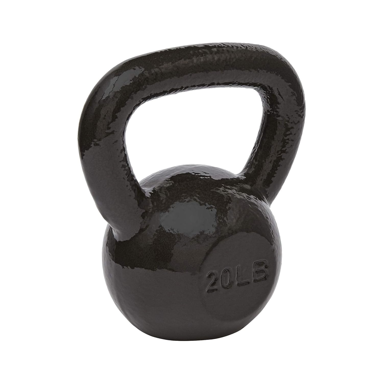 Amazon Basics Cast Iron Kettlebell - 5-50 lbs Weight Options for Home Gym, Strength Training & Fitness Workouts - Perfect for CrossFit, HIIT, and Functional Training