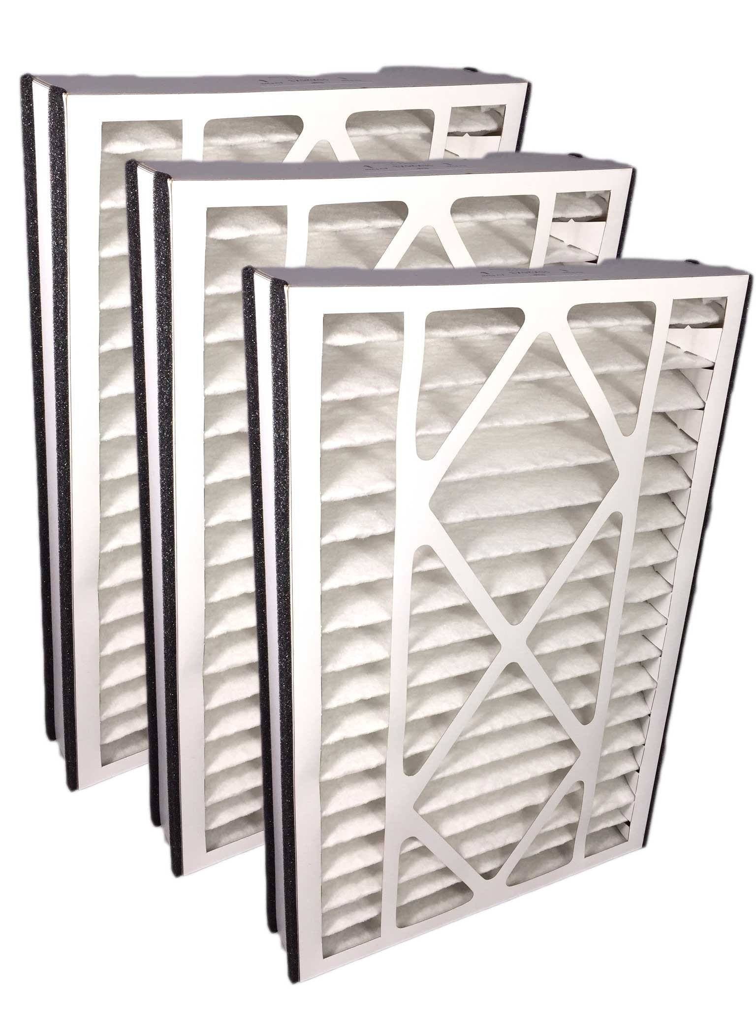 16x25x3 MERV 11 Air Filter 3-Pack - Compatible with Air Bear 259112 101 - High Efficiency HVAC Furnace & AC Filters for Home, Office & Commercial Use