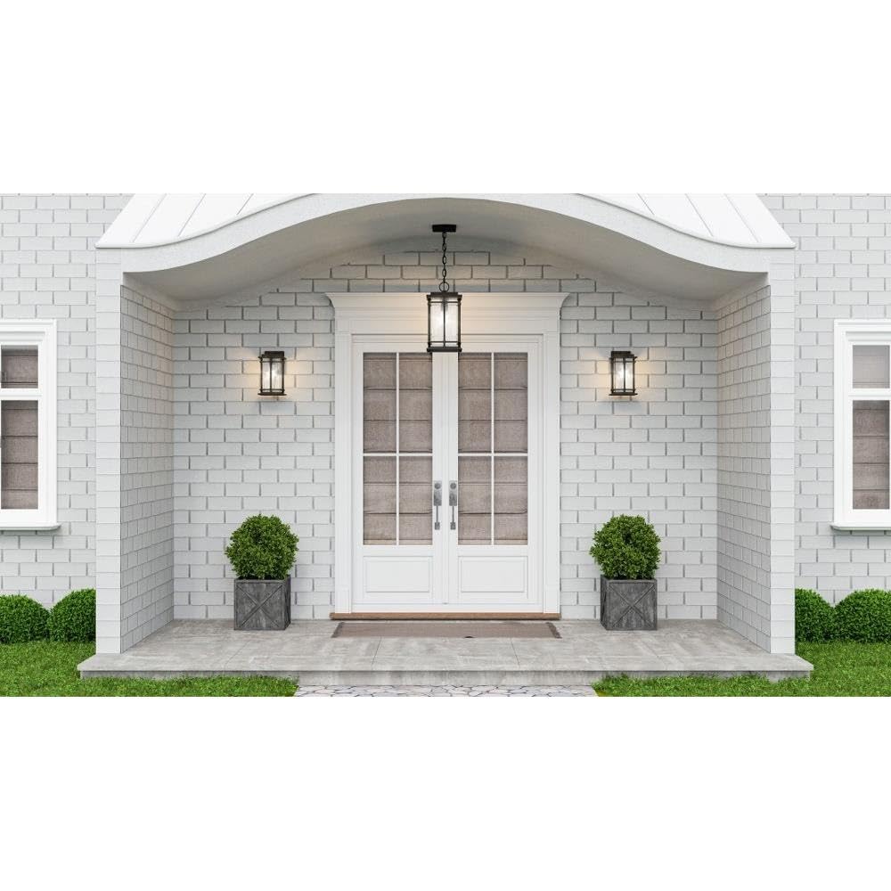 15.5 Inch Transitional Style Outdoor Hanging Lantern - Coastal Armour 71-Bel-4621696 - Perfect for Porch, Patio, and Garden Decor