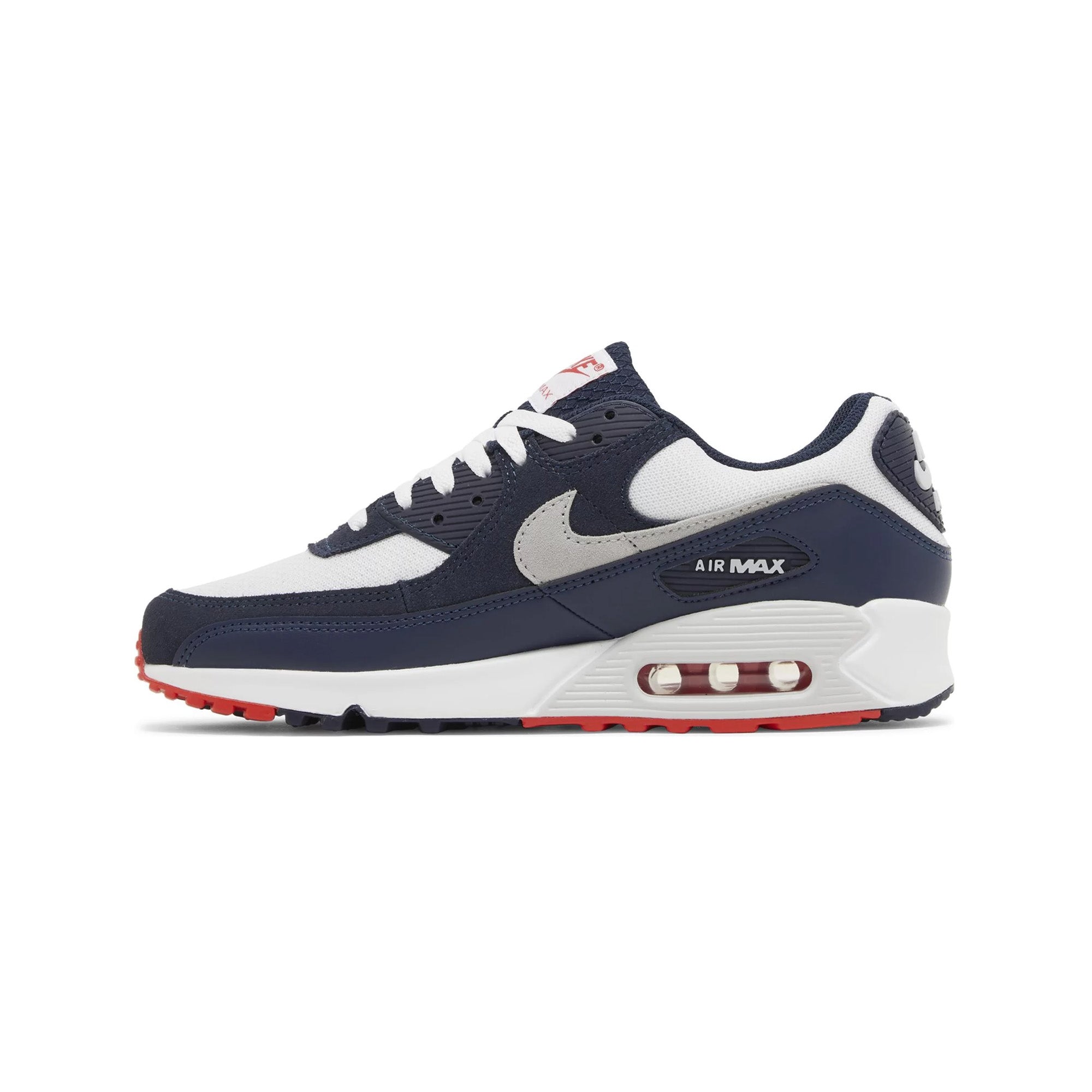 Nike Air Max 90 'Obsidian Track Red' Men's Running Shoes 2023 Edition - Comfortable Cushioned Sneakers for Jogging, Gym Workouts & Casual Streetwear