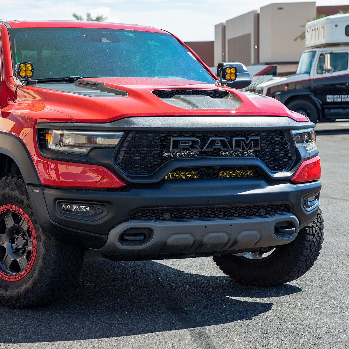 2021-2024 Ram 1500 TRX SDHQ Built Behind the Grille LED Light Bar Mount Kit - Off-Road Lighting Upgrade for Night Driving & Adventure