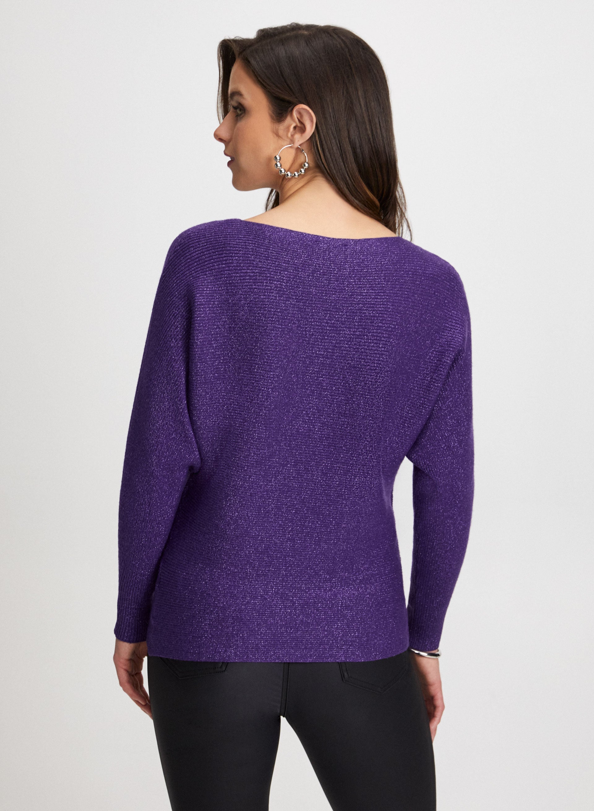 Stylish Dolman Sleeve Sweater for Women - Cozy Oversized Knit Pullover - Perfect for Casual Outfits, Office Wear & Fall Fashion