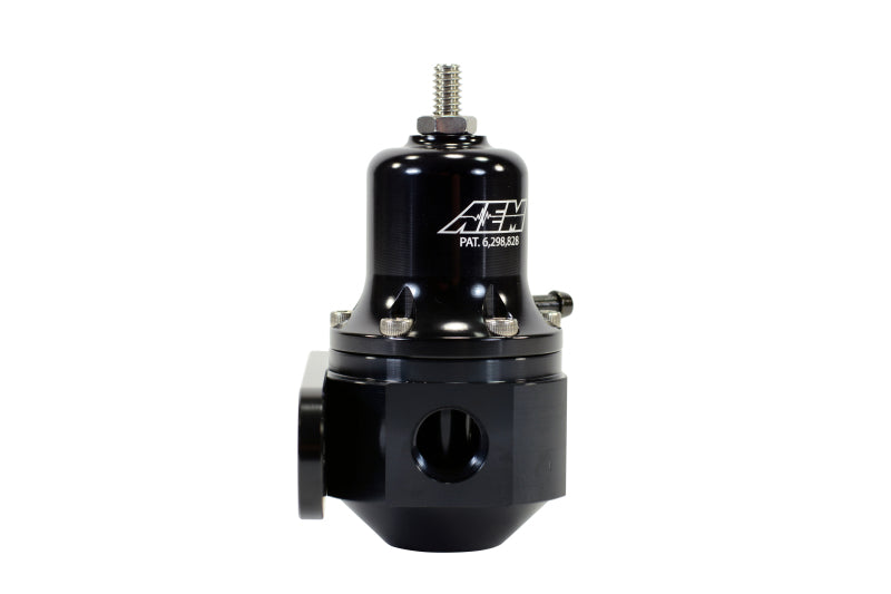 AEM High Capacity Universal Black Adjustable Fuel Pressure Regulator - Performance Upgrade for Cars, Trucks & SUVs - Perfect for Racing, Tuning & Engine Modifications