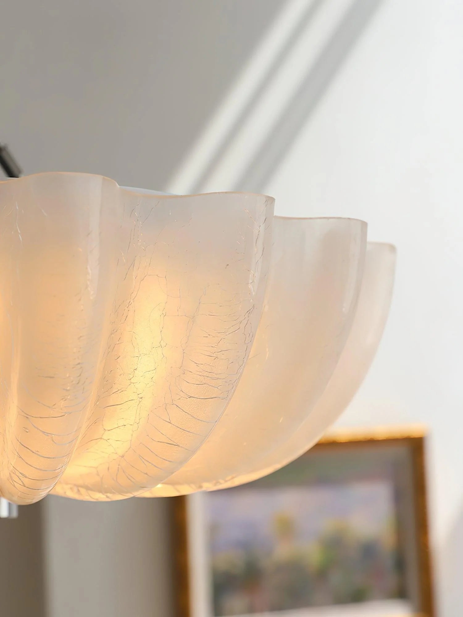 Modern Oman Glass Ceiling Light Fixture - Elegant Crystal Chandelier for Living Room, Bedroom & Dining Room Lighting - Perfect for Home Decor & Interior Design