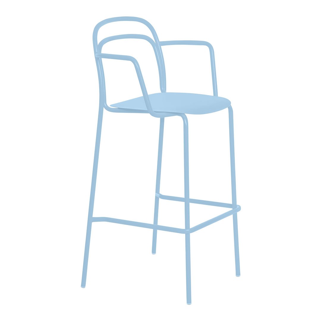Catty Bar Stool with Arms - Adjustable Height Counter Stool for Kitchen Island, Breakfast Nook & Home Bar - Comfortable Padded Seat with Backrest