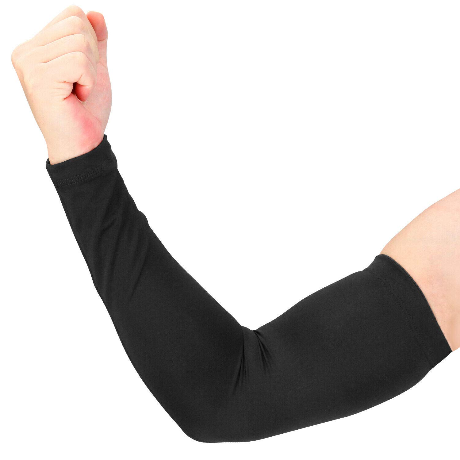PRO GYM Compression Arm Sleeves for Men - Breathable UV Protection Sports Arm Sleeves for Cycling, Basketball & Workout - Improve Performance & Muscle Recovery