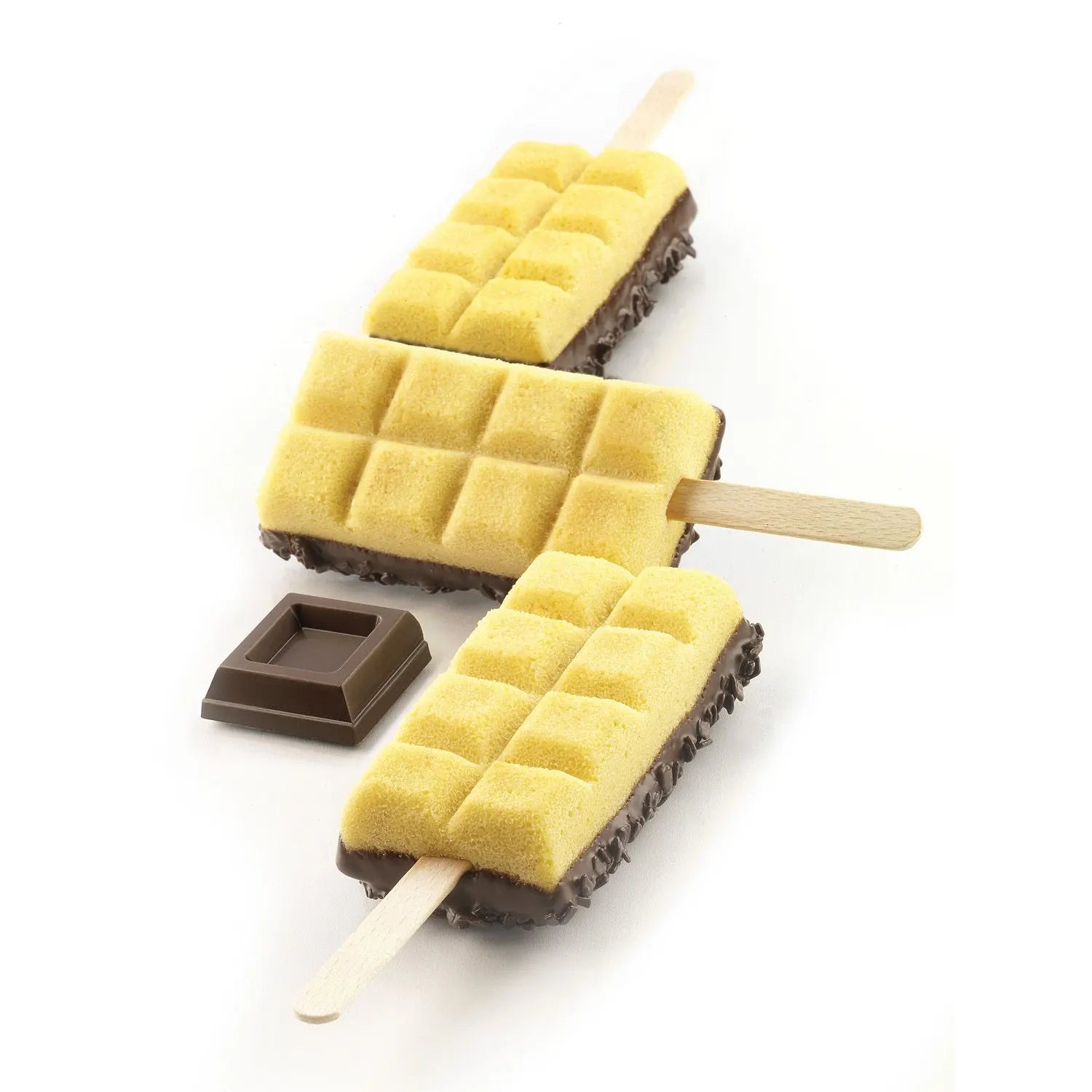 Premium Choco Stick Ice Cream Pop Mold - 12 Reusable Silicone Forms for Homemade Frozen Treats, DIY Desserts, and Party Snacks - Perfect for Summer, Birthdays, and Family Fun