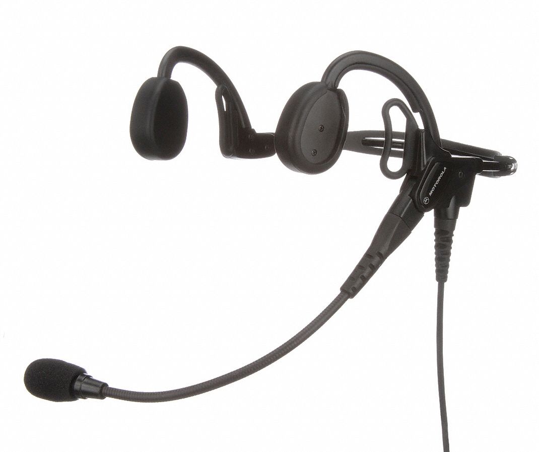 Motorola PMLN5101 Temple Transducer Headset - Noise Cancelling Bluetooth Headphones for Office, Call Center & Remote Work (Compatible with Most Phones & Computers)