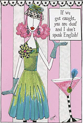 Pictura If We Get Caught Dolly Mamas Funny Birthday Card for Women - Humorous Feminine Greeting Card for Best Friend, Sister, Wife - Perfect for Birthdays, Girls Night Out, Bachelorette Parties & Special Occasions