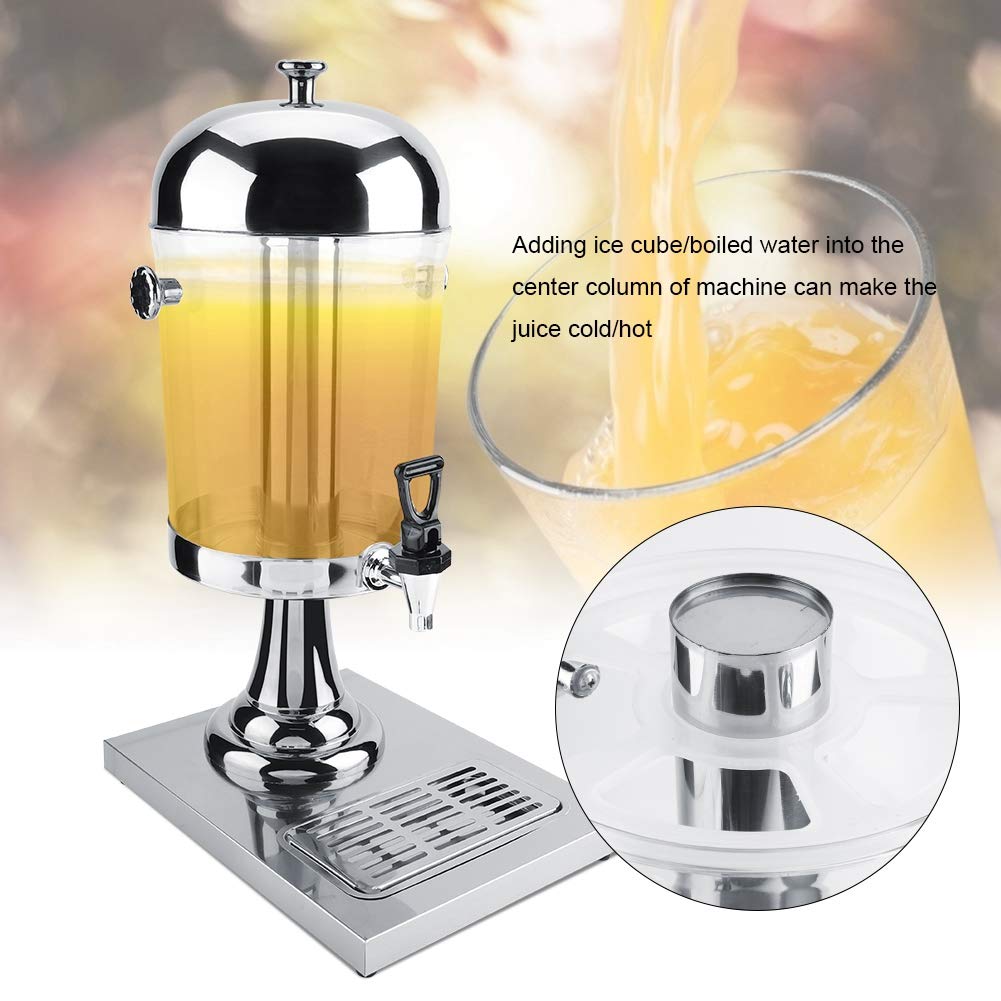 Premium Stainless Steel Beverage Dispenser - Heavy Duty Hot & Cold Drink Machine for Restaurants, Hotels, Bars - Commercial Grade Silver Drink Dispenser for Coffee, Tea, Juice, Lemonade, and Party Serving