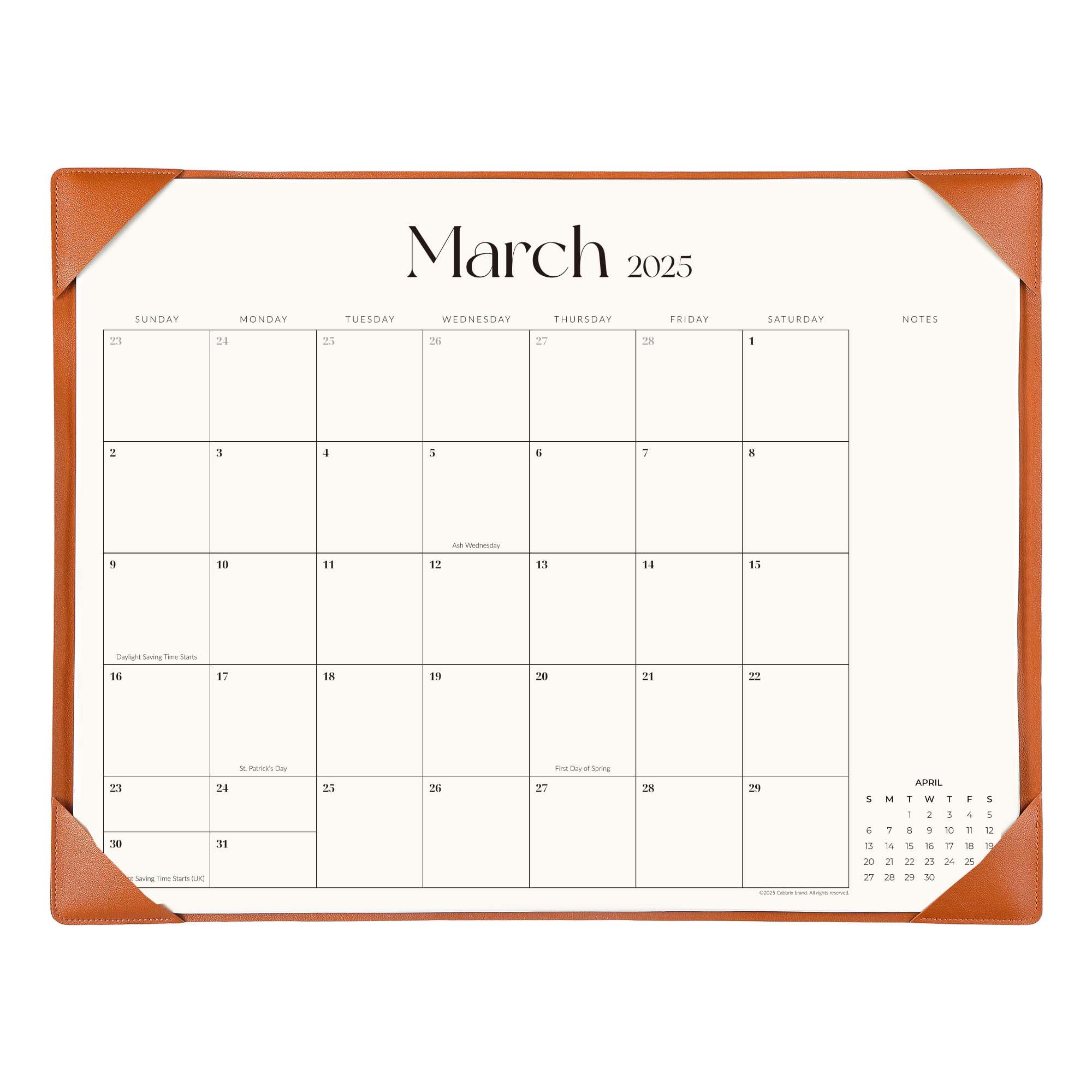 2025-2026 Large Desk Calendar with Blotter Pad | 21