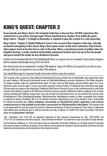 King's Quest - Chapter 2: Rubble Without A Cause PS4 Digital Download Code (UK PSN Account) - Adventure Game for PlayStation 4 - Perfect for Fantasy RPG Fans & Story-Driven Gamers