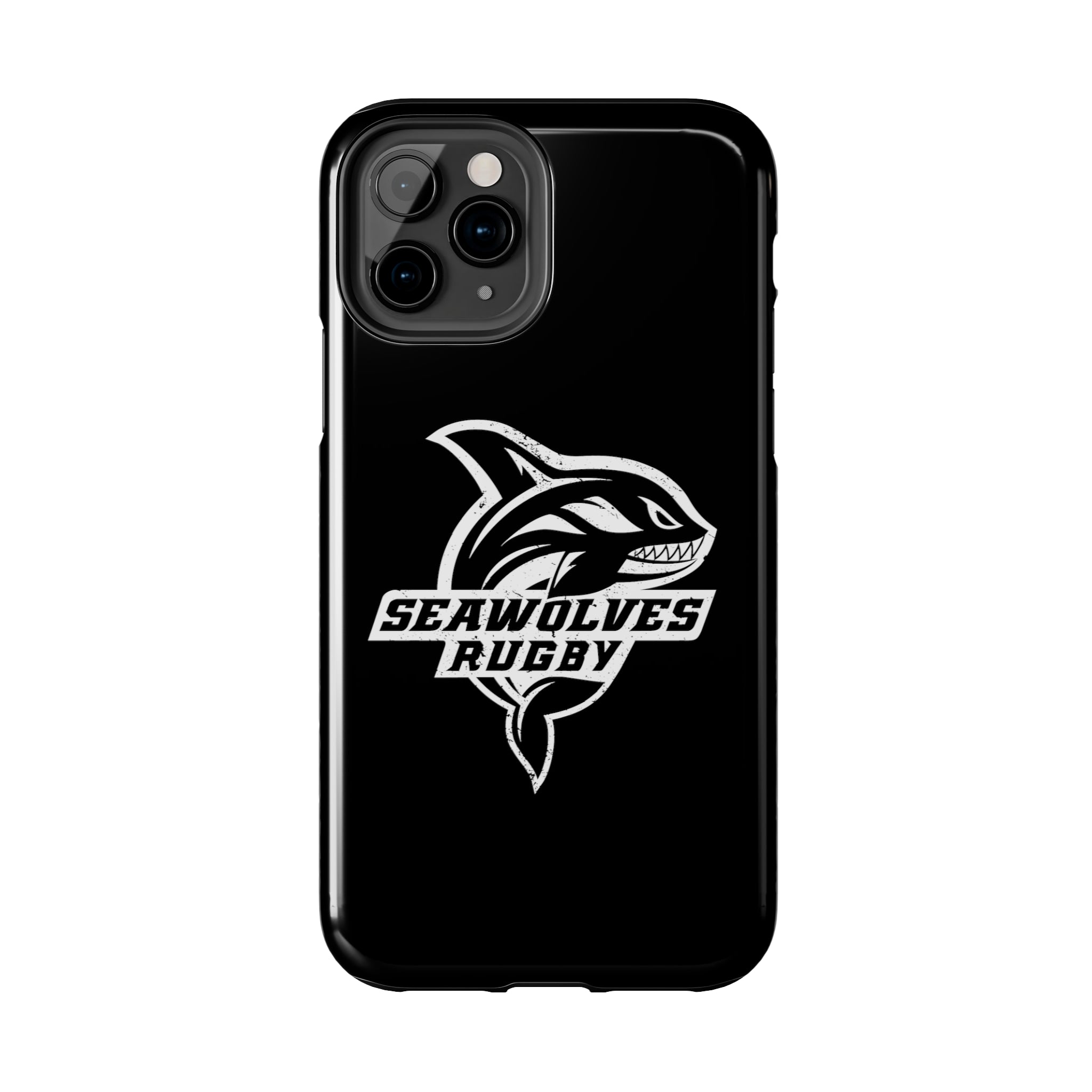 Seawolves Black Rugged Phone Case - Durable & Shockproof Protection for iPhone & Android - Perfect for Outdoor, Sports & Daily Use