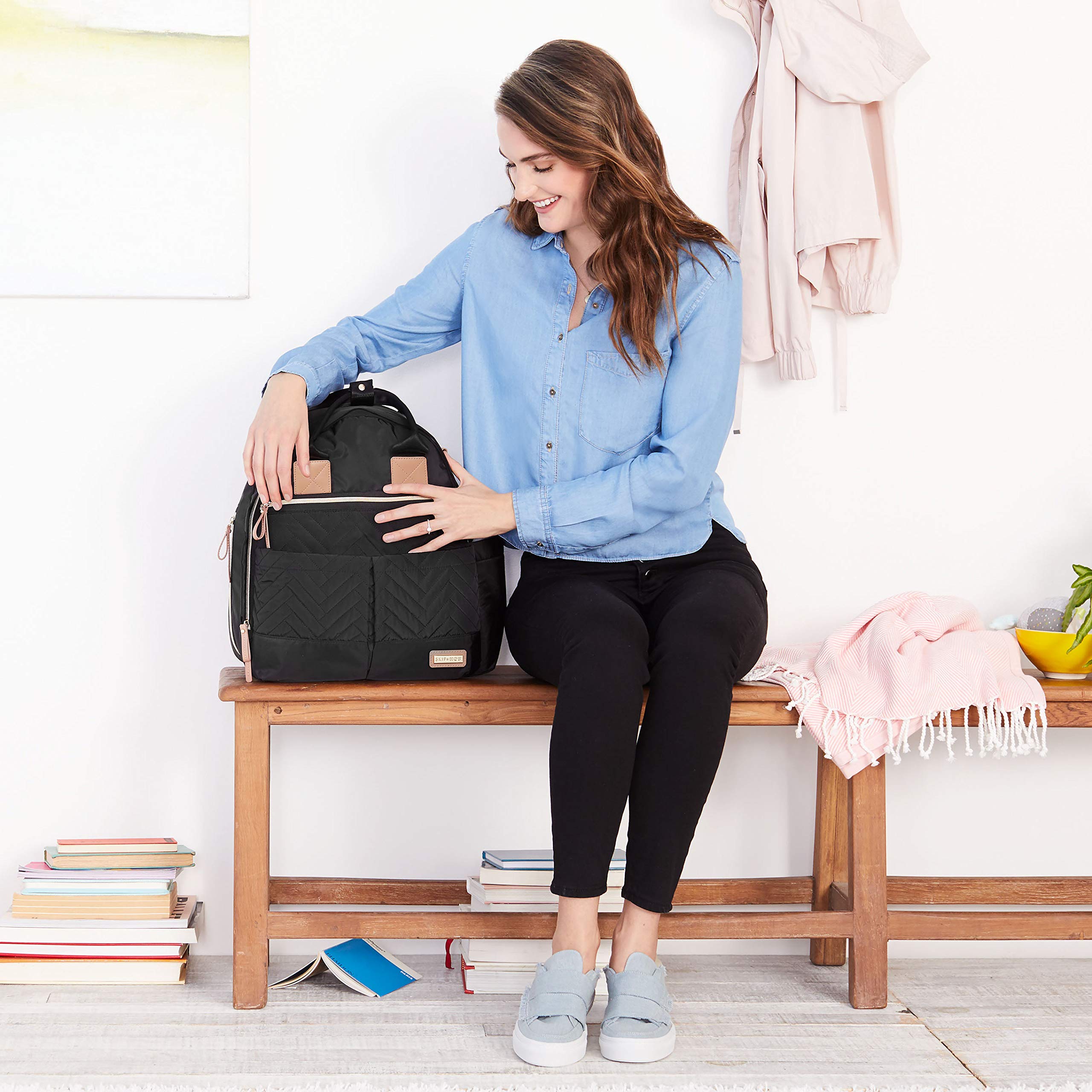 Skip Hop Diaper Bag Backpack - Stylish & Functional Baby Essentials Organizer for Moms & Dads - Perfect for Travel, Daycare & On-the-Go Parenting