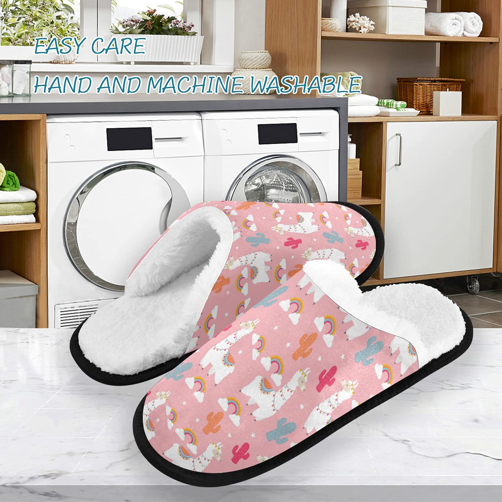 Visesunny Memory Foam Slippers for Women & Men - Winter Warm Cotton House Slippers, Non-Slip Indoor Outdoor Shoes with Soft Cushioning - Perfect for Home, Bedroom, Lounge & Backyard Use