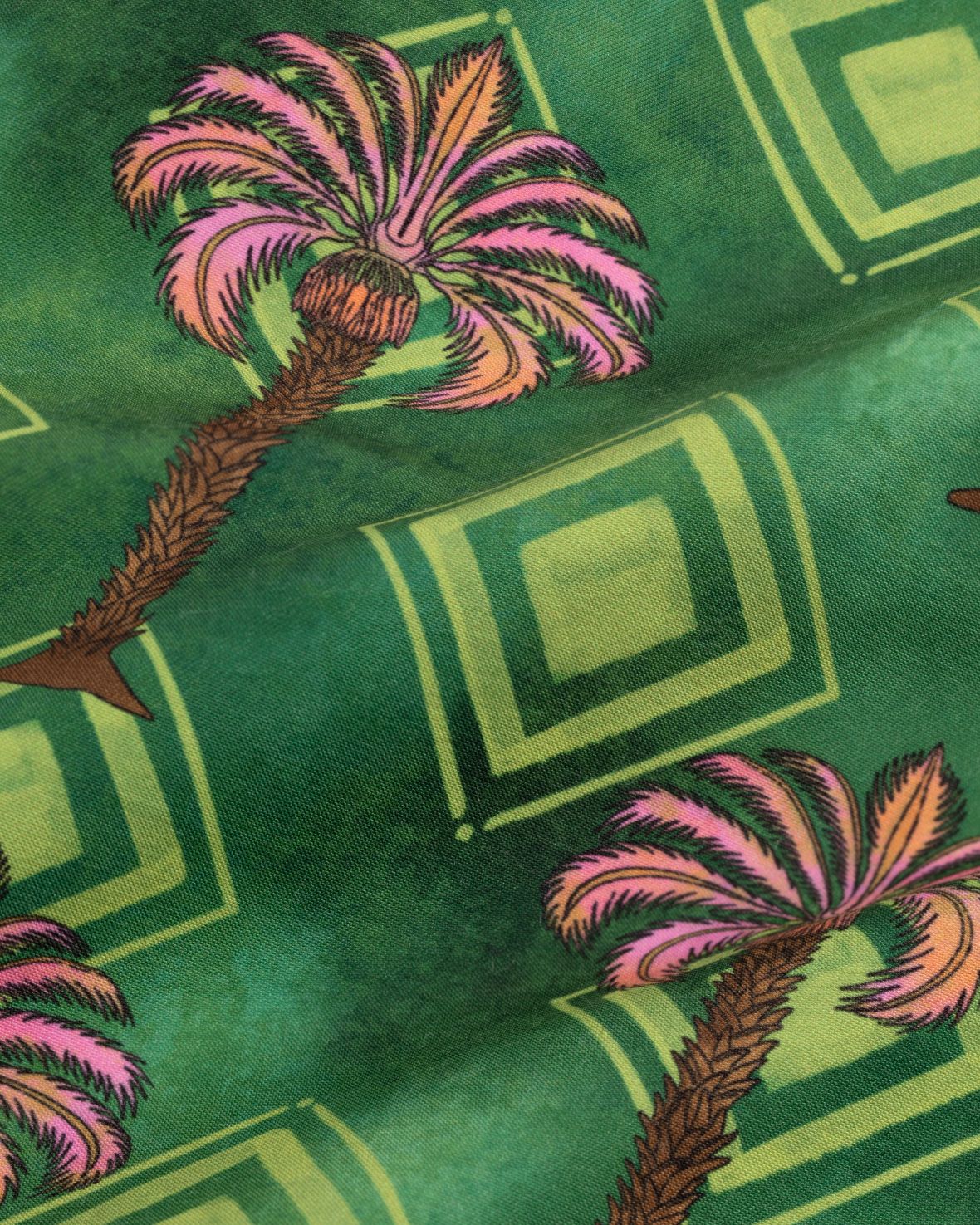 Boys' Geometric Palm Print Swim Shorts - Quick Dry Beach Swimwear for Kids - Perfect for Pool, Beach & Summer Activities